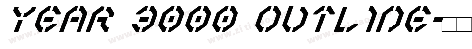 Year 3000 Outline字体转换